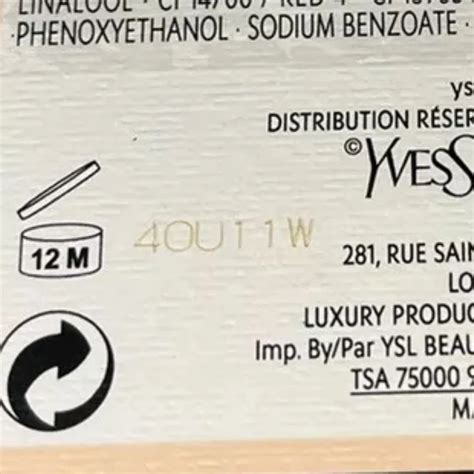 check date ysl|ys laurent batch code.